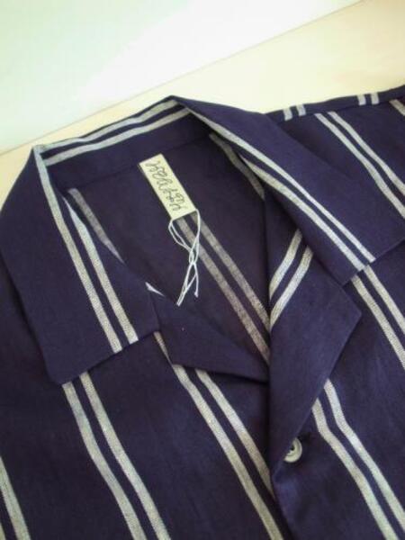 HEALTH ヘルス SUMMER SHIRTS ♯2 NAVY×WHITESTRIPE