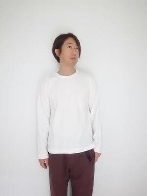 BETTER RAFFY COTTON L/S T-SHIRT OFF WHITE