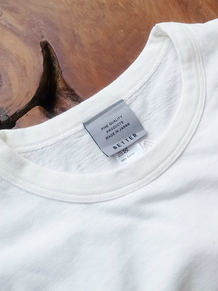 BETTER RAFFY COTTON L/S T-SHIRT OFF WHITE