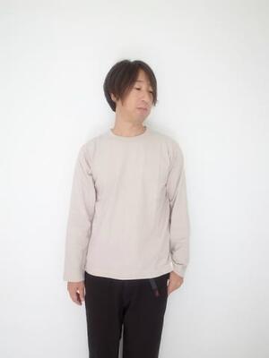 BETTER RAFFY COTTON L/S T-SHIRT SAND