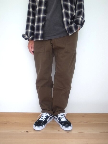 Gramicci LOOSE TAPERED RIDGE PANTS PINE