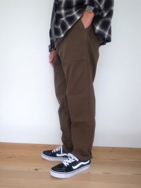 Gramicci LOOSE TAPERED RIDGE PANTS PINE