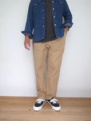 Gramicci LOOSE TAPERED RIDGE PANTS CINO