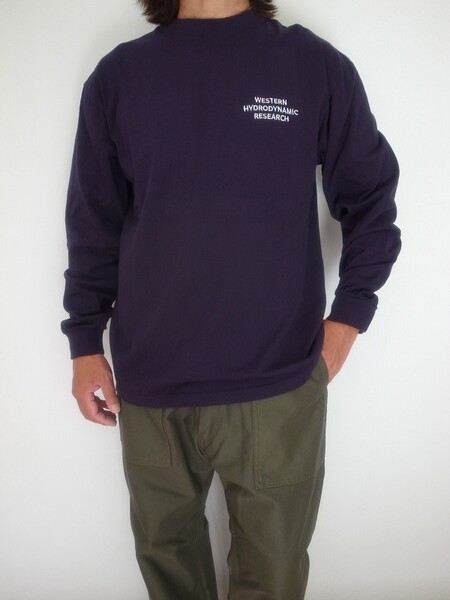 WESTERN HYDRODYNAMIC RESERCH WORKER LS TEE JP NAVY