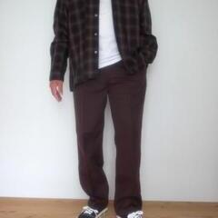 Manual Alphabet TWILL SEMI-EASY TROUSERS BROWN