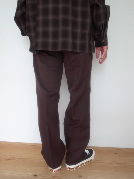 Manual Alphabet TWILL SEMI-EASY TROUSERS BROWN
