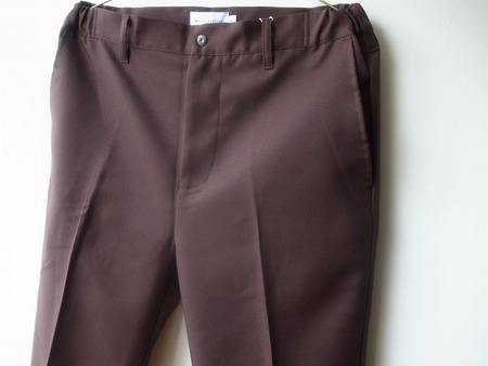 Manual Alphabet TWILL SEMI-EASY TROUSERS BROWN