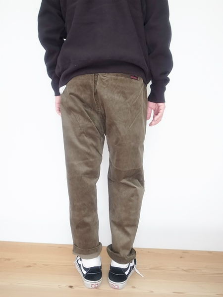 GRAMICCI CORDUROY LOOSE  TAPERED PANTS OLIVE