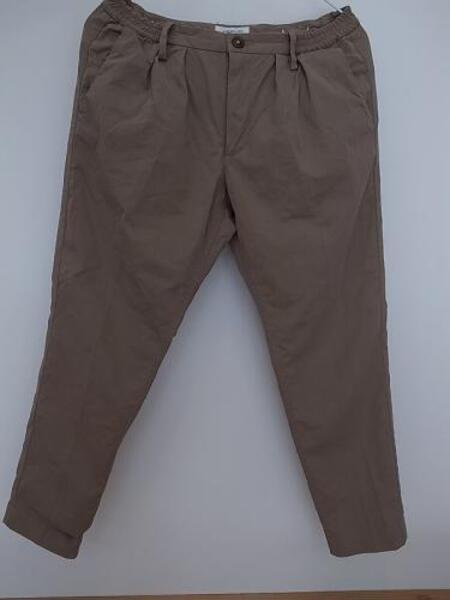 Ordinary fits ladys TUCK TROUSER GRAY BEIGE