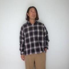 Manual Alphabet  OMBRE CHECK L/S SHIRTS MA-S-856