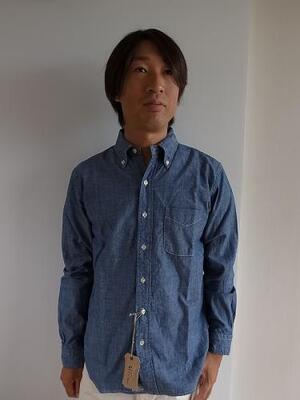 orslow メンズ　BUTTON DOWN SHIRTS CHAMBRAY