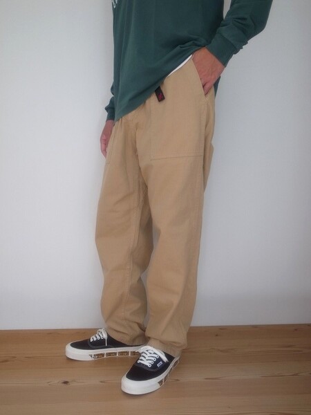 Gramicci LOOSE TAPERED RIDGE PANTS CHINO