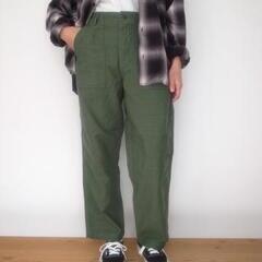 orslow SHORT LENGTH  US ARMY FATIGUE PANTS GREEN