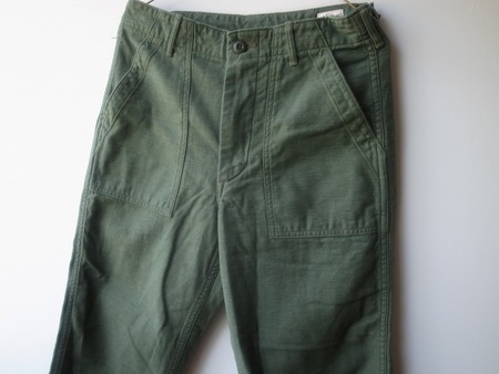 orslow SHORT LENGTH  US ARMY FATIGUE PANTS GREEN