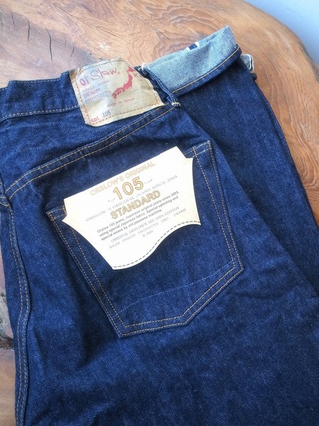 orslow 105 STANDARD SELVEGE DENIM ONE WASH