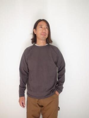 WALLA WALLA SPORT L/S RAGLAN RIB LOOSE TEE  CHACOA