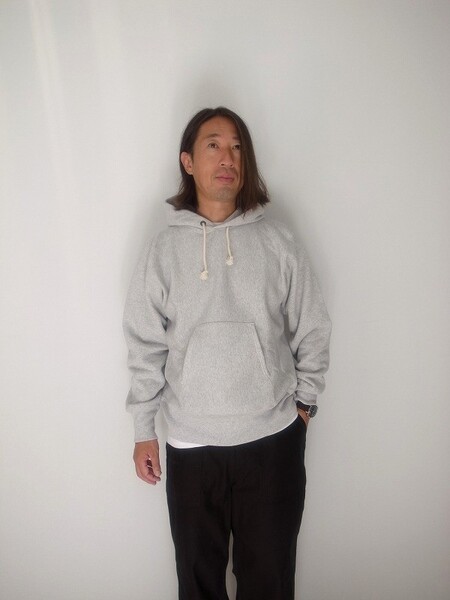 Champion REVERSE WEAVE PULLOVER HOODED SHIRT シルバー