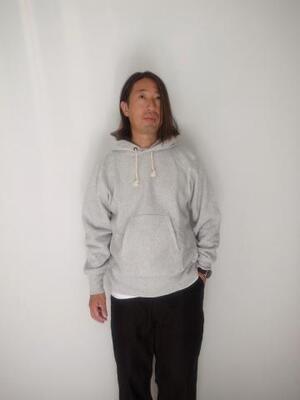 Champion REVERSE WEAVE PULLOVER HOODED SHIRT シルバー