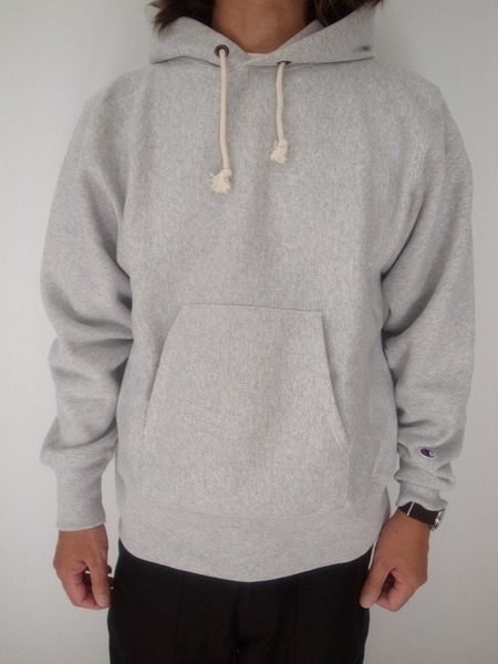 Champion REVERSE WEAVE PULLOVER HOODED SHIRT シルバー
