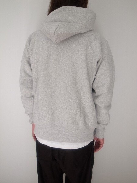 Champion REVERSE WEAVE PULLOVER HOODED SHIRT シルバー