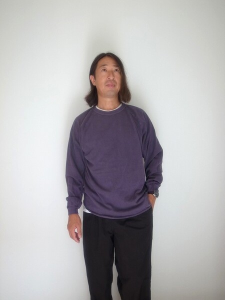 WALLA WALLA SPORT L/S LOOSE BASEBALL TEE P PURPLE