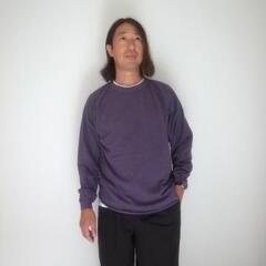 WALLA WALLA SPORT L/S LOOSE BASEBALL TEE P PURPLE