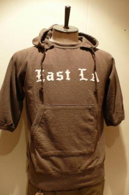 LEFT FIELD HOOD(EAST LA)BR 5分パーカー | DOWN THE LINE - 和歌山県 
