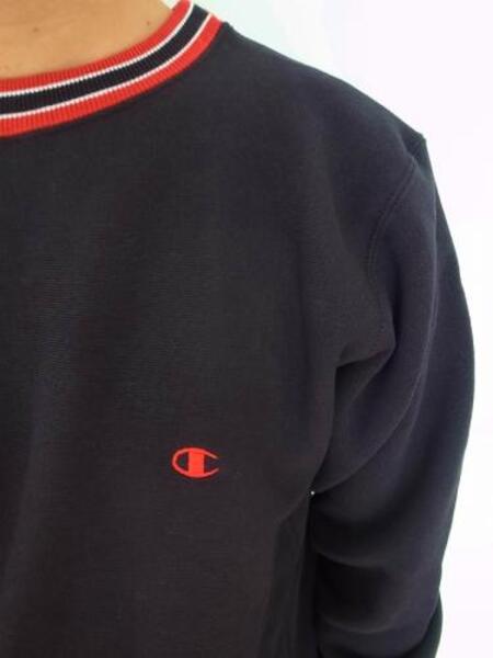 Champion REVERSE WEAVE CREW NECK SWEAT BLACK