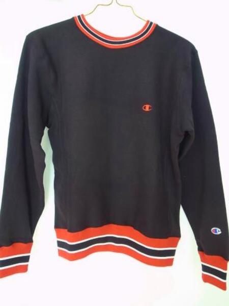 Champion REVERSE WEAVE CREW NECK SWEAT BLACK