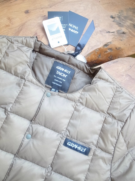 TAION×GRAMICCI INNER DOWN JAKET BEIGE