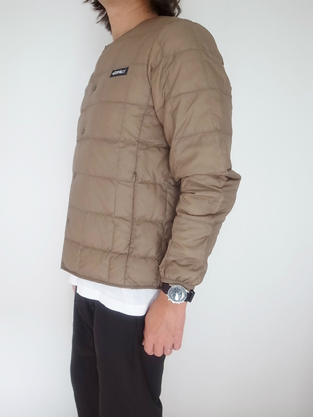 TAION×GRAMICCI INNER DOWN JAKET BEIGE