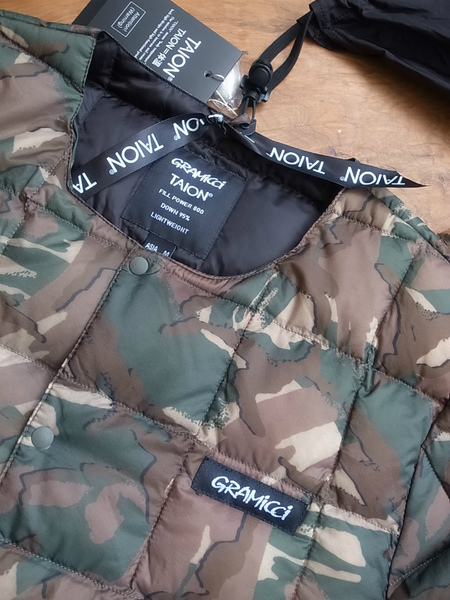 TAION×GRAMICCI INNER DOWN JAKET CAMO