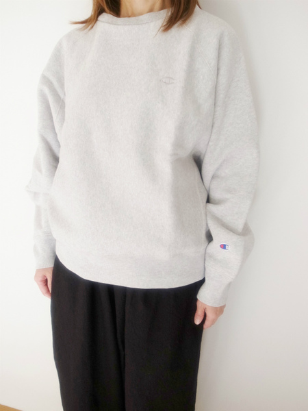 Champion REVERSE WEAVE  CREWNECK SWEAT  Y003シルバーグレ