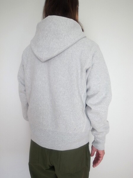 Champion REVERSE WEAVE ZIPUP HOODED SHIRT シルバー