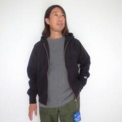 Champion REVERSE WEAVE ZIPUP HOODED SHIRT ブラック