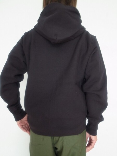 Champion REVERSE WEAVE ZIPUP HOODED SHIRT ブラック