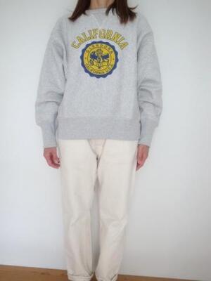 Champion REVERSE WEAVE  CREWNECK SWETSHIRT C003シルバ