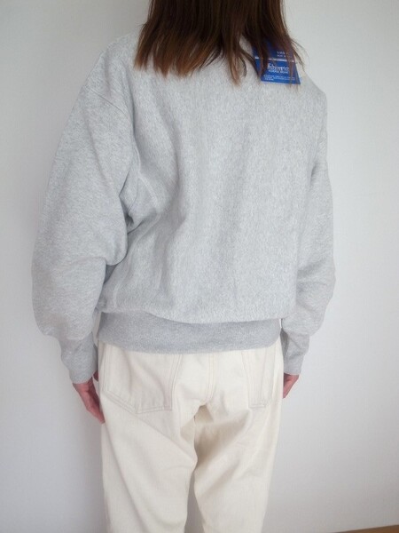 Champion REVERSE WEAVE  CREWNECK SWETSHIRT C003シルバ
