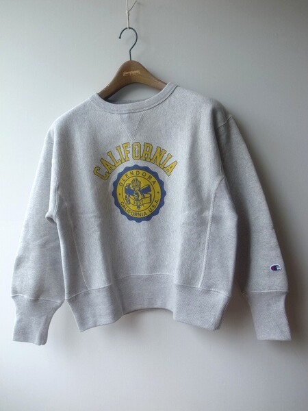 Champion REVERSE WEAVE  CREWNECK SWETSHIRT C003シルバ