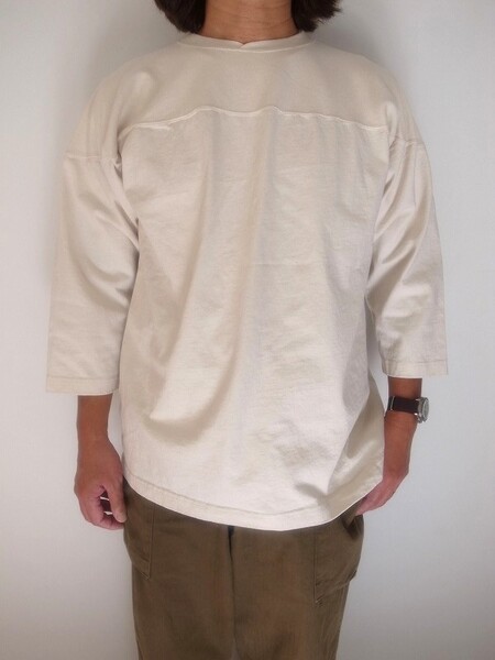 WALLA WALLA SPORT 9oz TUBE  FOOTBALL TEE IVORY