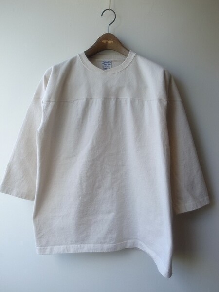 WALLA WALLA SPORT 9oz TUBE  FOOTBALL TEE IVORY