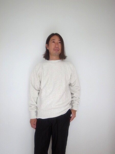 Champion REVERSE WEAVE SWET SHIRT オートミール