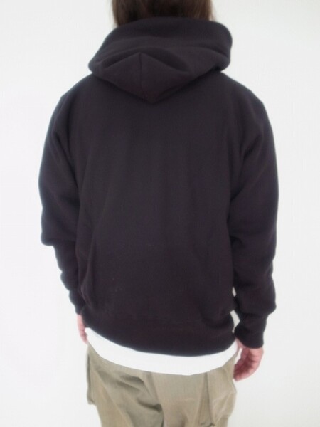 Champion REVERSE WEAVE PULLOVER HOODED SHIRT ブラック