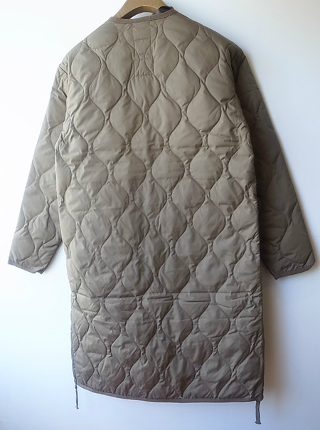 TAION  VNECK ZIP COAT D.OLIVE
