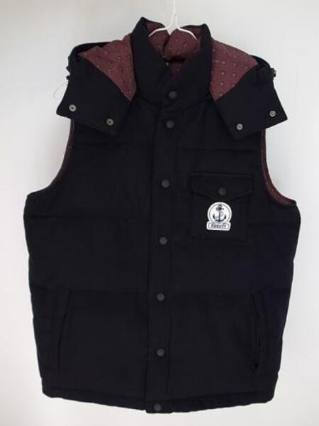 FIDELITY REVERSIBLE DOWN VEST HOOD　NVY