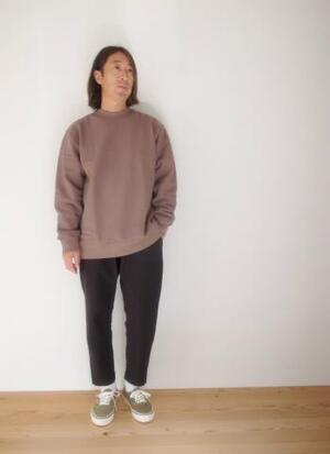 BETTER C/W FLEECE CREW NECK PULLOVER KHAKI