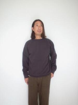 WALLA WALLA SPORT 13oz CREW SWEAT SHIRT USED BLACK