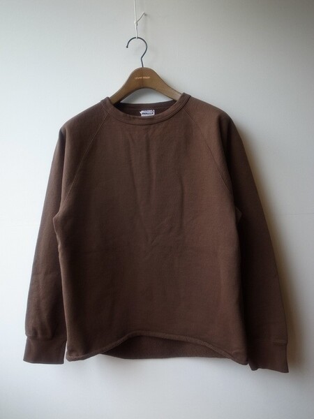 WALLA WALLA SPORT 13oz CREW SWEAT SHIRT DKBROWN
