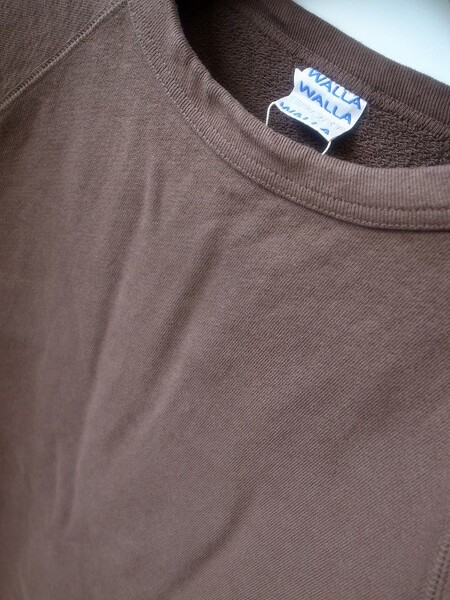 WALLA WALLA SPORT 13oz CREW SWEAT SHIRT DKBROWN