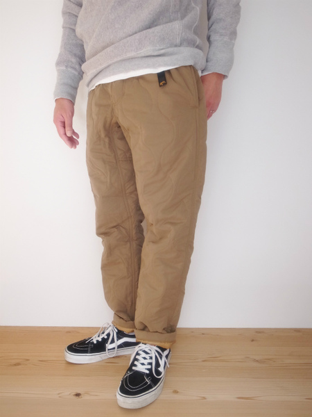 ROKX  QUILT WORK PANT DARK KHAKI